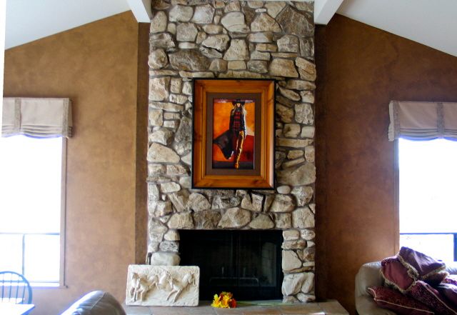 Faux Leather walls